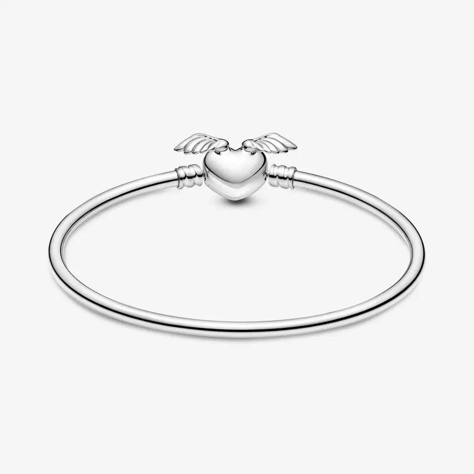 Bracelet Charm Winged Love Heart